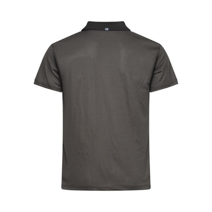 Black - Back - Cutter & Buck Mens Virtue Stripes Polo Shirt