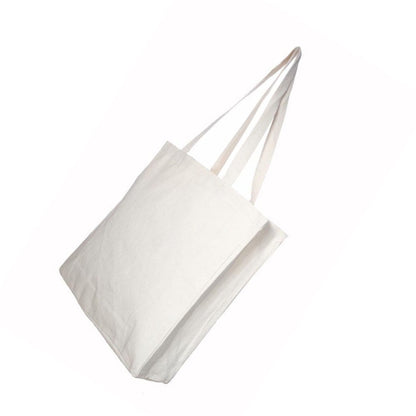 Natural - Back - United Bag Store Cotton Gusseted 207ml Shopper