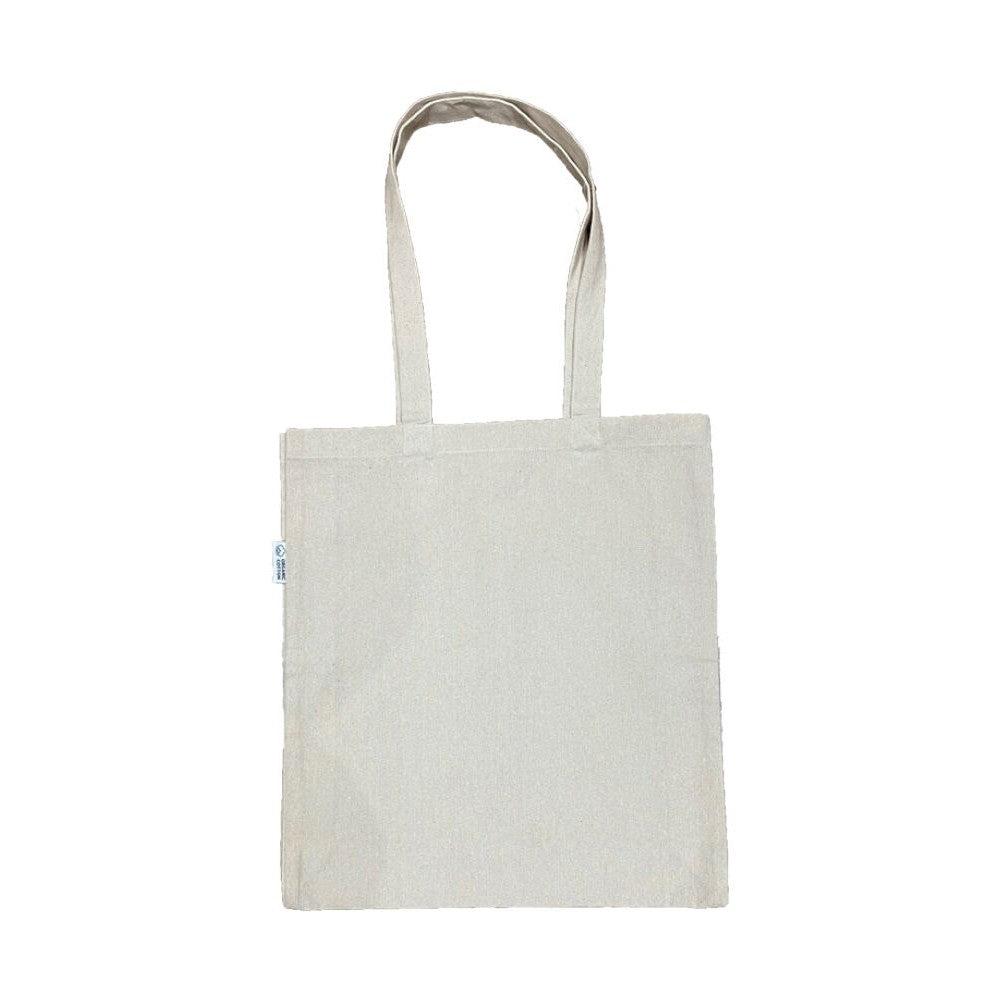 Natural - Front - United Bag Store Organic Cotton Gusseted 295ml Shopper