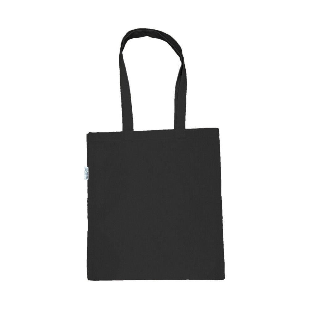 Black - Front - United Bag Store Organic Cotton Gusseted 295ml Shopper
