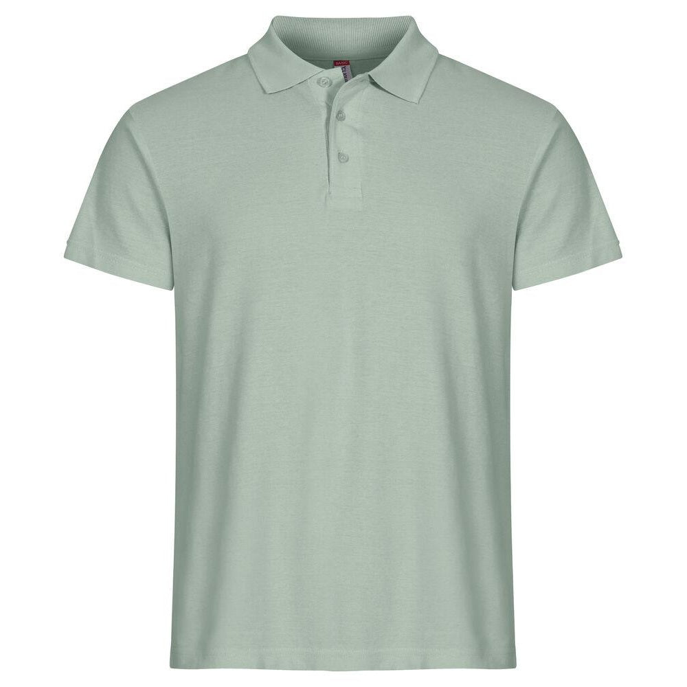 Sage Green-Sage Green - Front - Clique Mens Basic Polo Shirt