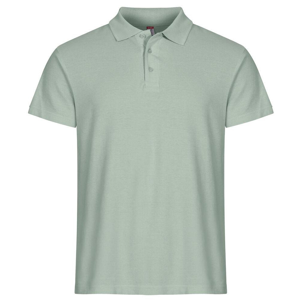 Sage Green - Front - Clique Mens Basic Polo Shirt