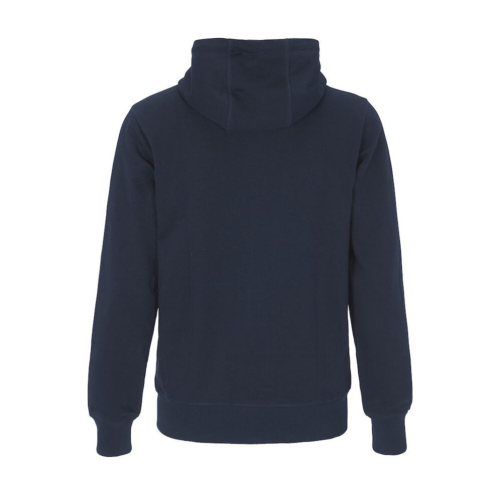 Navy - Back - Cottover Mens French Terry Full Zip Hoodie