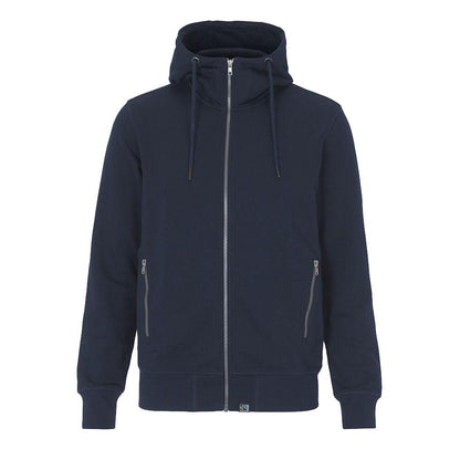Navy - Front - Cottover Mens French Terry Full Zip Hoodie