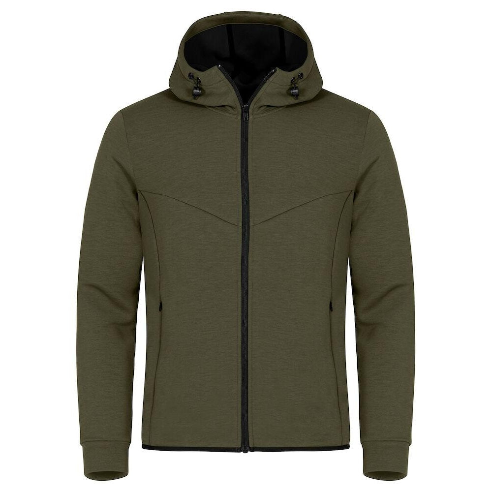 Fog Green - Front - Clique Mens Hayden Hoodie
