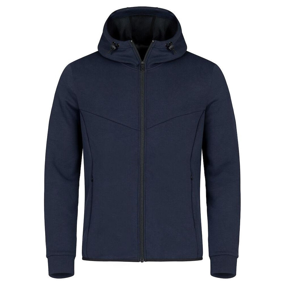 Dark Navy - Front - Clique Mens Hayden Hoodie