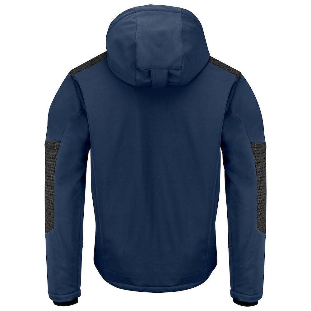 Navy - Back - Projob Mens Lined Multi-Functional Padded Jacket