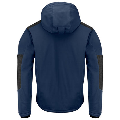 Navy - Back - Projob Mens Lined Multi-Functional Padded Jacket