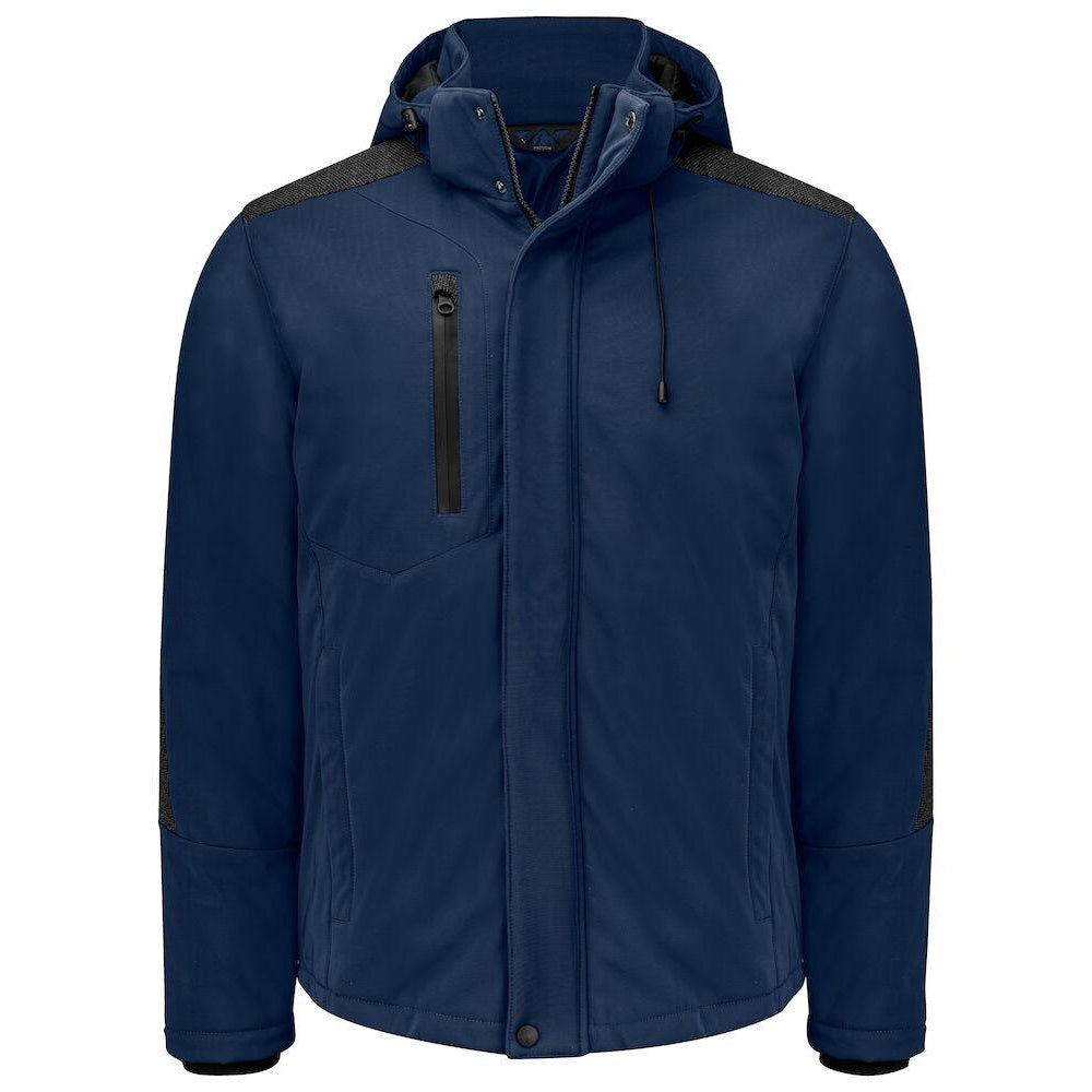 Navy - Front - Projob Mens Lined Multi-Functional Padded Jacket