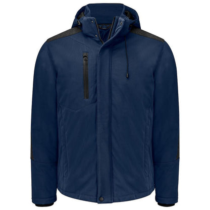 Navy - Front - Projob Mens Lined Multi-Functional Padded Jacket