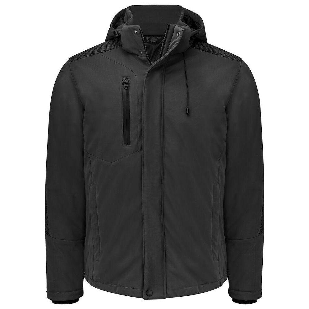 Grey - Front - Projob Mens Lined Multi-Functional Padded Jacket