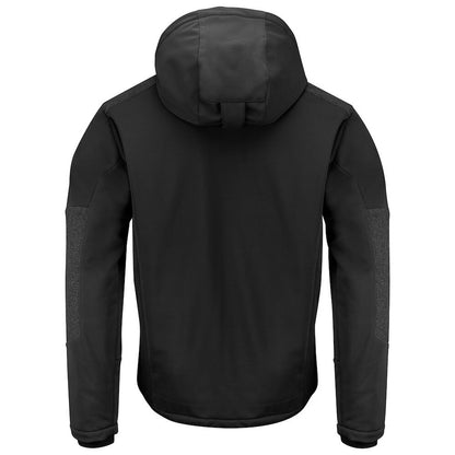 Black - Back - Projob Mens Lined Multi-Functional Padded Jacket