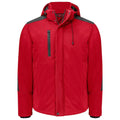 Red - Front - Projob Mens Lined Multi-Functional Padded Jacket
