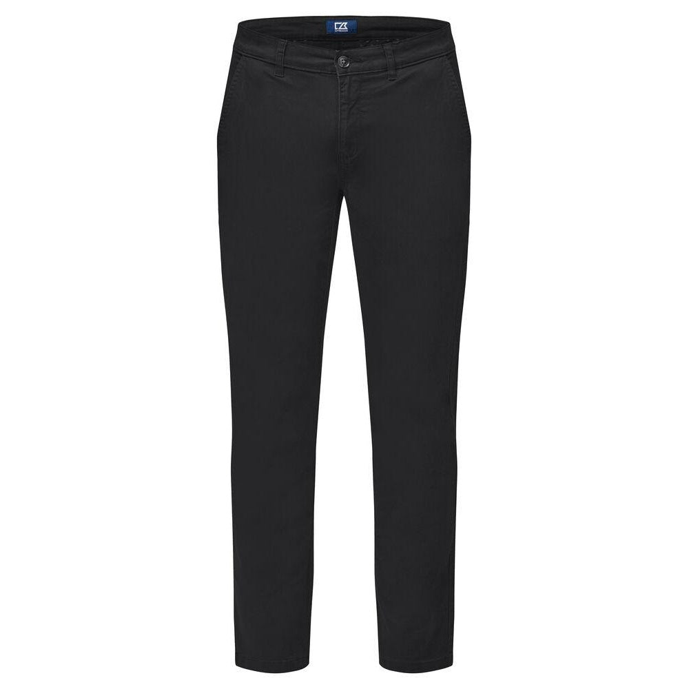 Black - Front - Cutter & Buck Mens Edgemont Chinos