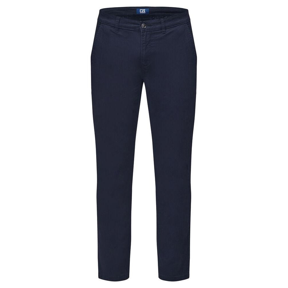 Dark Navy - Front - Cutter & Buck Mens Edgemont Chinos