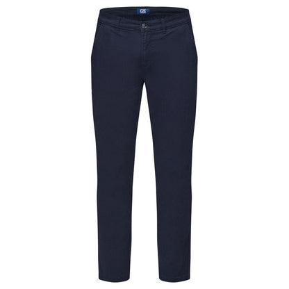 Dark Navy - Front - Cutter & Buck Mens Edgemont Chinos