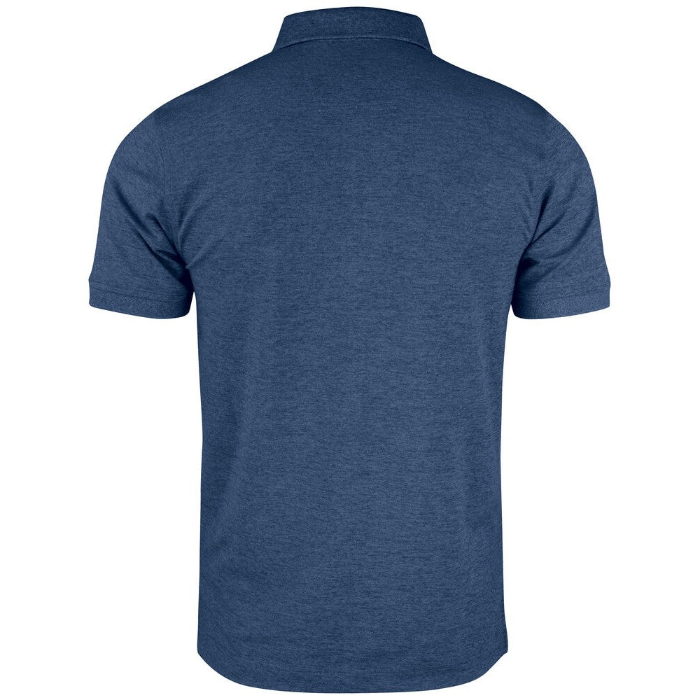 Cobalt Melange - Back - Cutter & Buck Mens Advantage Polo Shirt