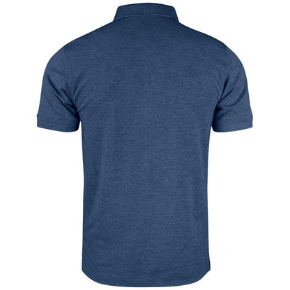 Cobalt Melange - Back - Cutter & Buck Mens Advantage Polo Shirt