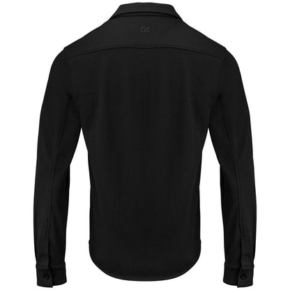 Black - Back - Cutter & Buck Mens Advantage Leisure Shirt