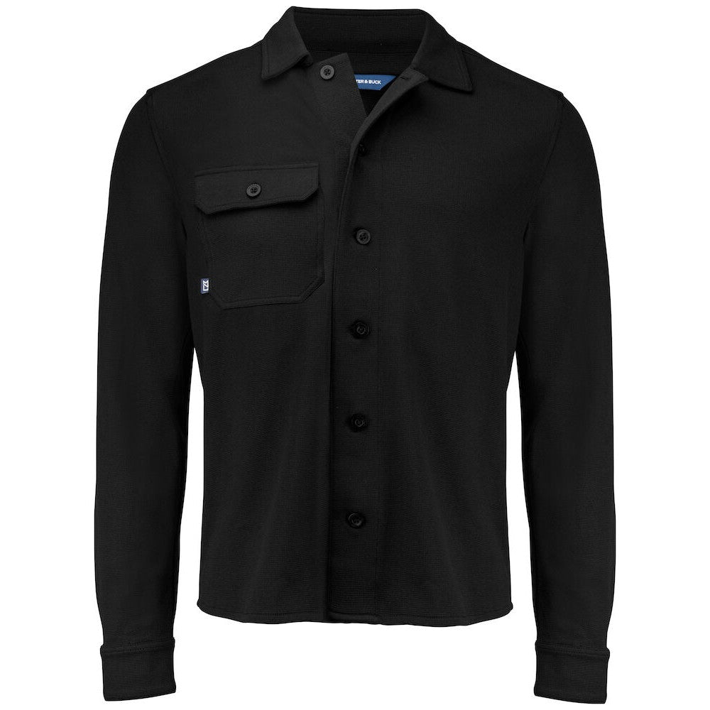 Black - Front - Cutter & Buck Mens Advantage Leisure Shirt
