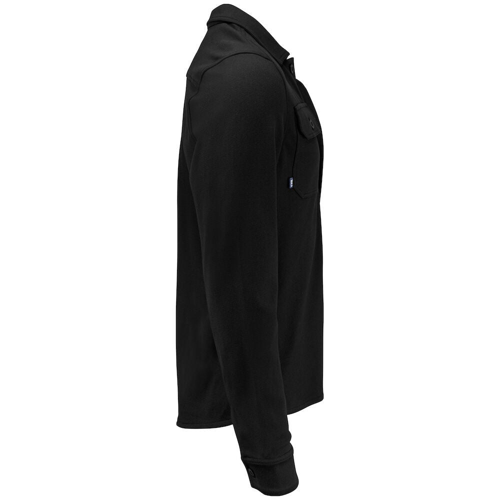 Black - Side - Cutter & Buck Mens Advantage Leisure Shirt