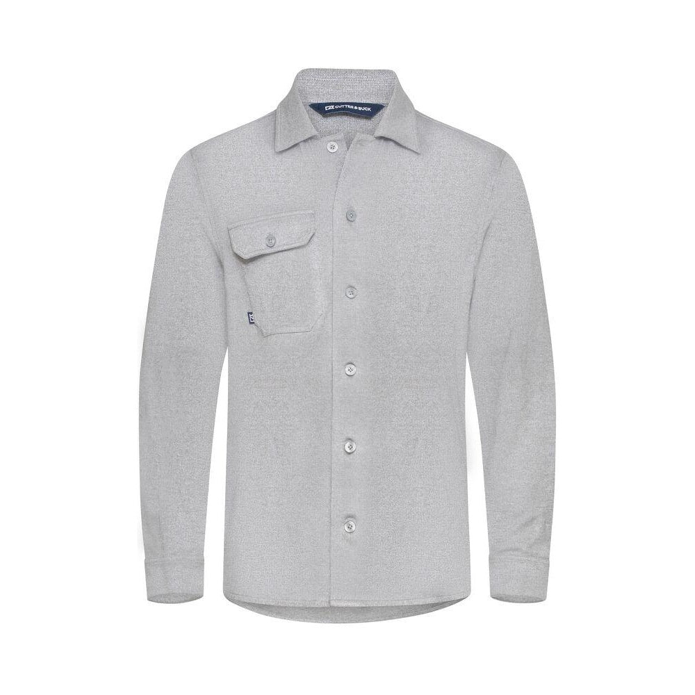 Grey Melange - Front - Cutter & Buck Mens Advantage Leisure Shirt