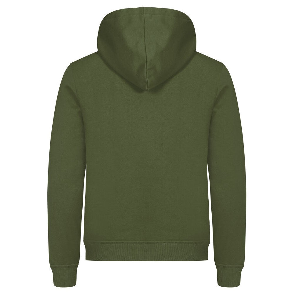 Army Green - Back - Clique Unisex Adult Miami Hoodie