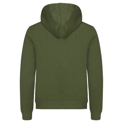 Army Green - Back - Clique Unisex Adult Miami Hoodie