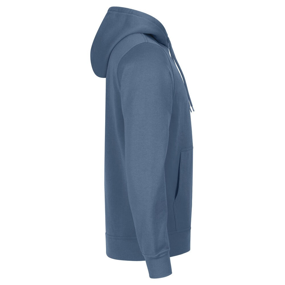 Steel Blue - Side - Clique Unisex Adult Miami Hoodie