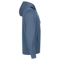 Steel Blue - Side - Clique Unisex Adult Miami Hoodie