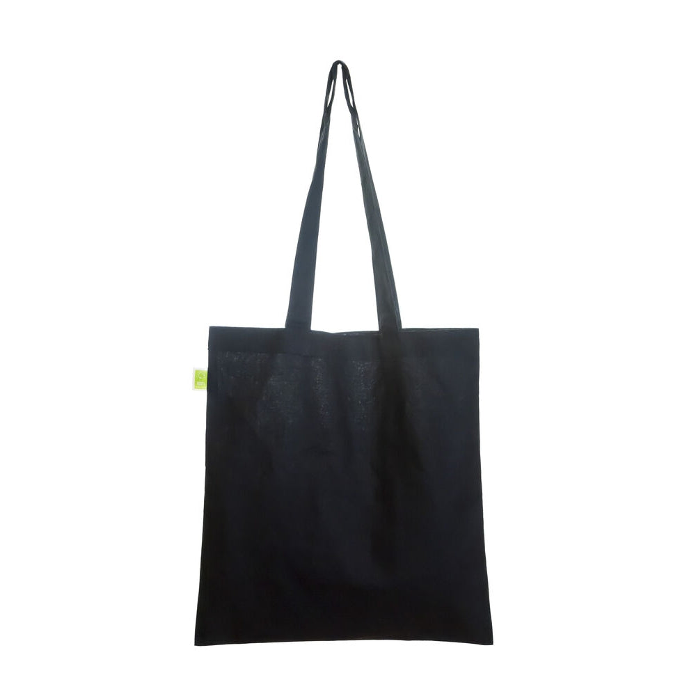 Black - Front - United Bag Store Cotton Fairtrade Shopper Bag