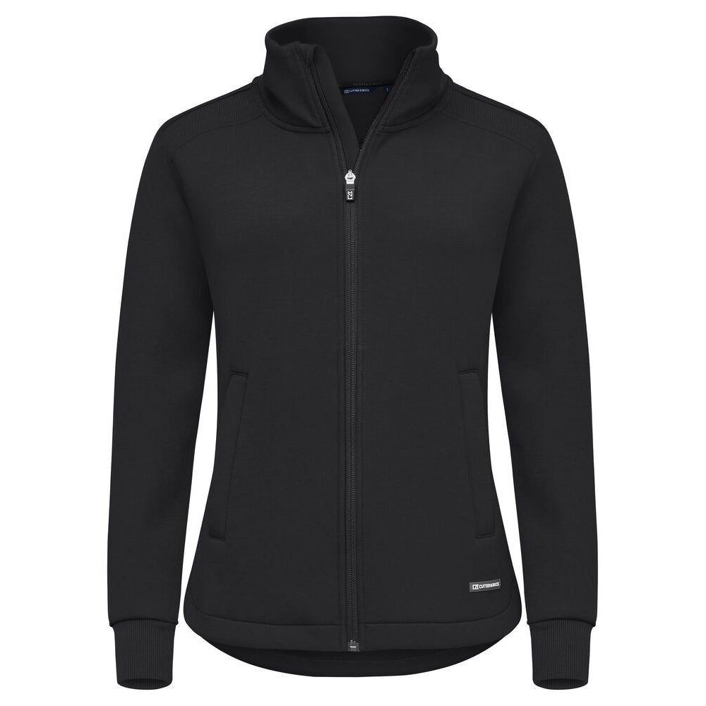 Black - Front - Cutter & Buck Womens-Ladies Pemberton Full Zip Jacket