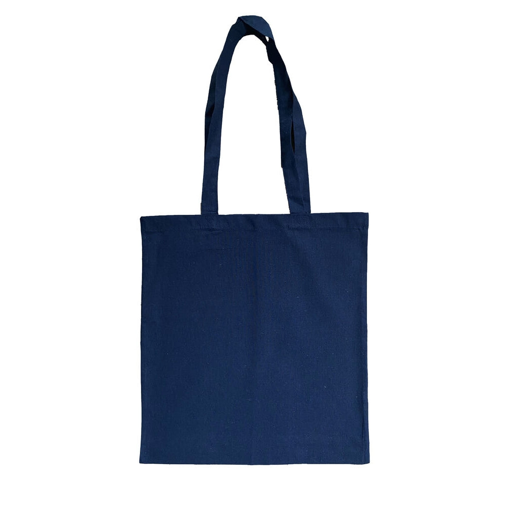 Navy - Front - United Bag Store Recycled Cotton Shopper Bag