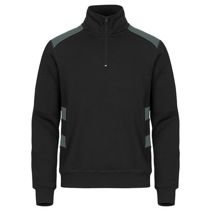 Pistol - Front - Clique Mens Ambition Half Zip Sweatshirt
