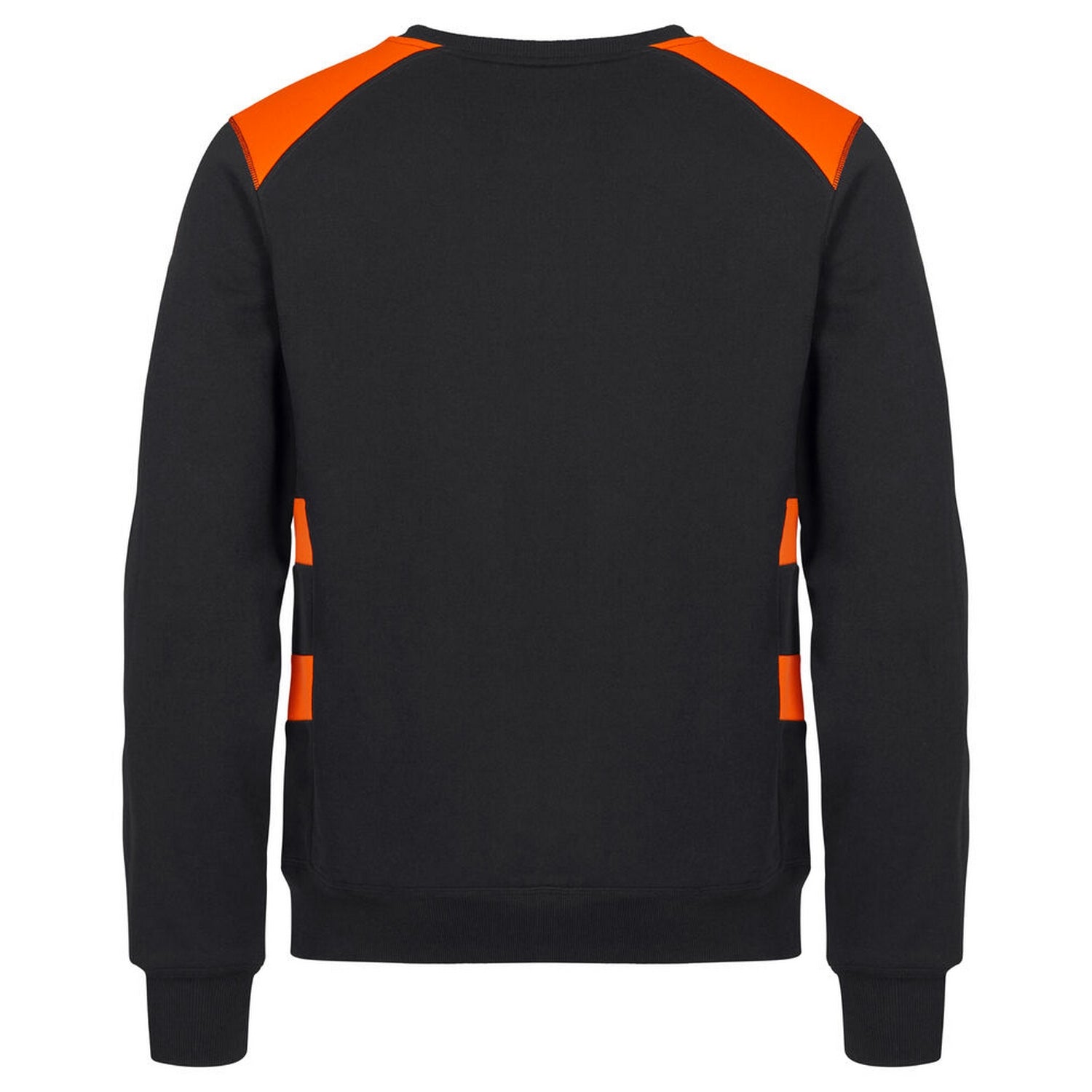 Visibility Orange - Back - Clique Unisex Adult Ambition Round Neck Sweatshirt