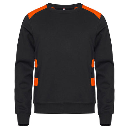Visibility Orange - Front - Clique Unisex Adult Ambition Round Neck Sweatshirt