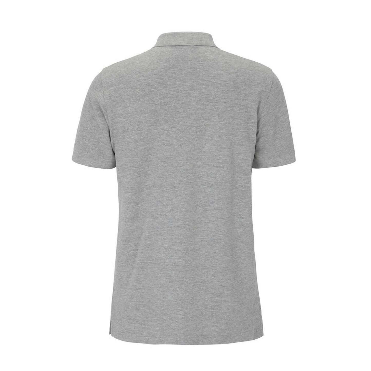 Grey Melange - Back - Cottover Mens Pique Polo Shirt
