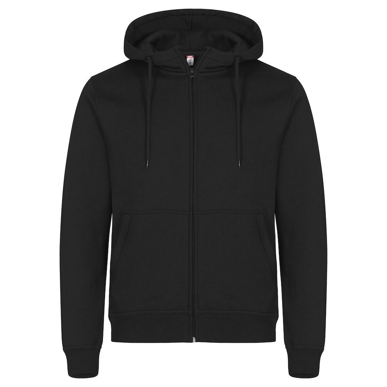 Black - Front - Clique Mens Miami Full Zip Hoodie