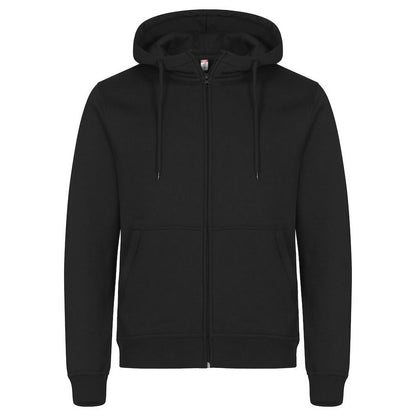 Black - Front - Clique Mens Miami Full Zip Hoodie