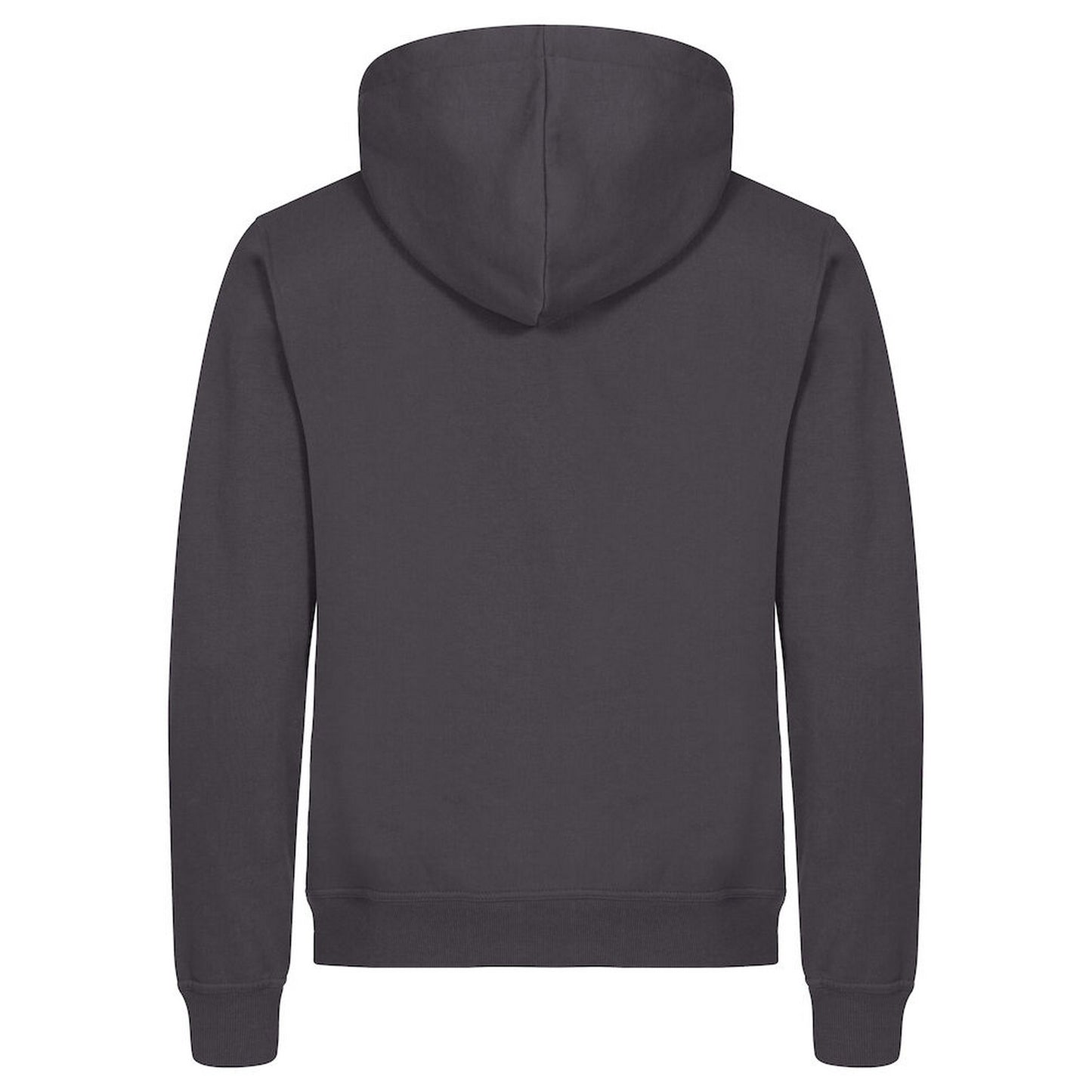 Metal Grey - Back - Clique Mens Miami Full Zip Hoodie