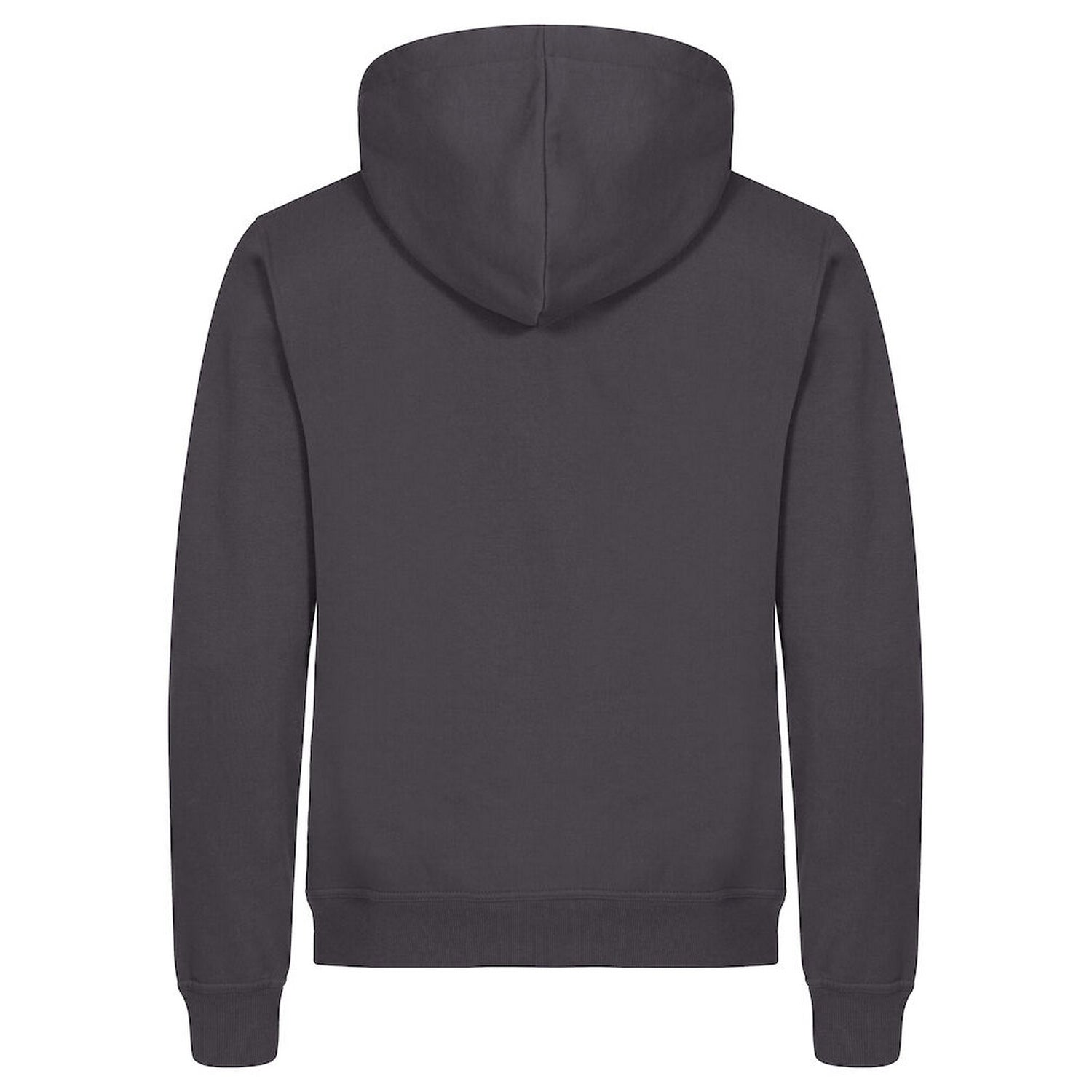 Metal Grey - Back - Clique Mens Miami Full Zip Hoodie
