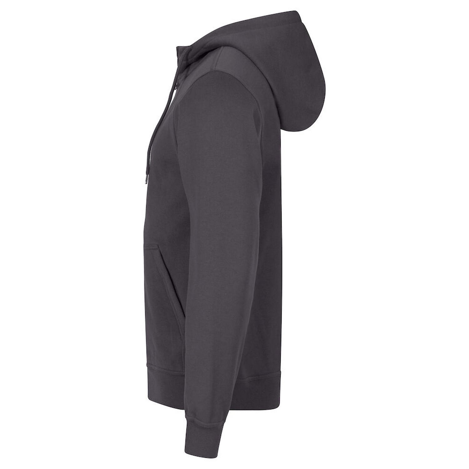 Metal Grey - Lifestyle - Clique Mens Miami Full Zip Hoodie