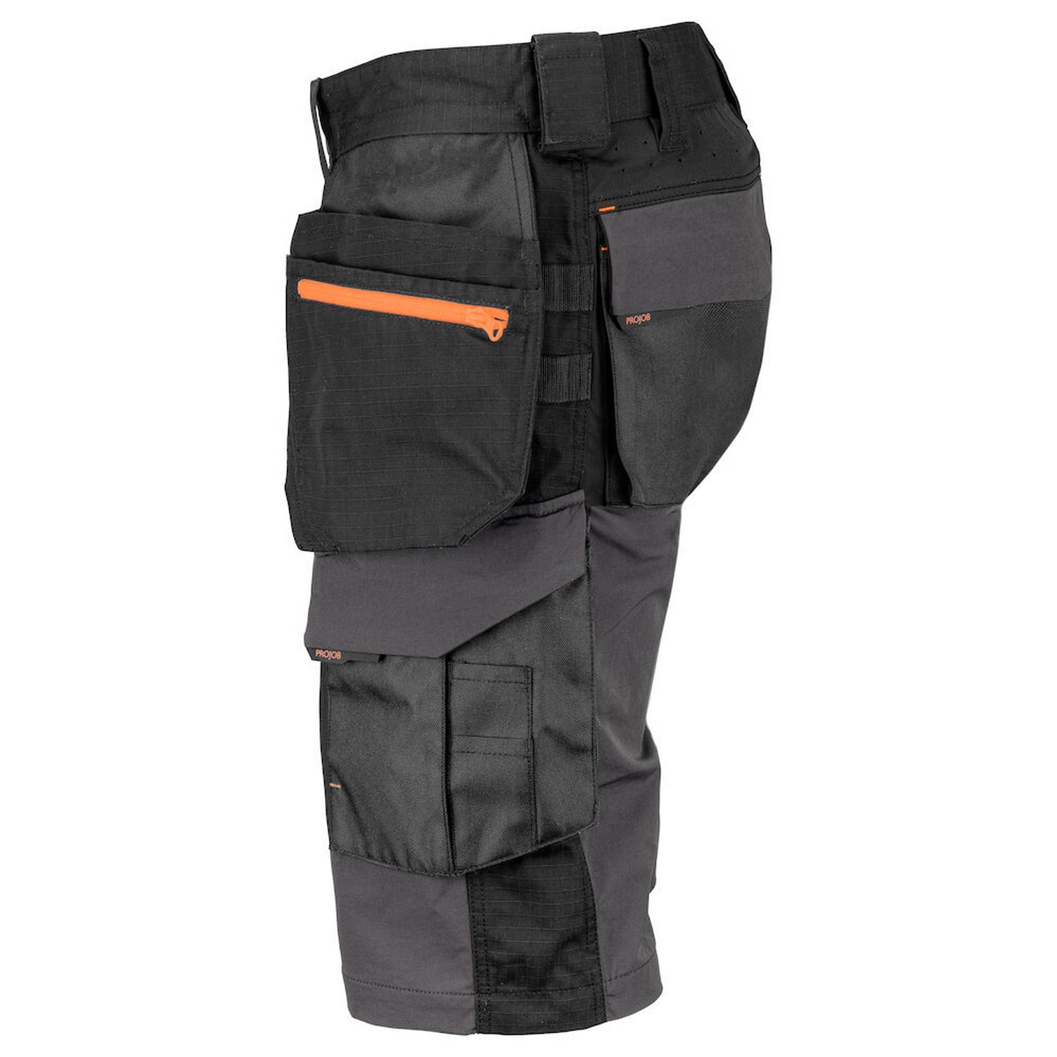 Grey - Lifestyle - Projob Mens Stretch Cargo Shorts
