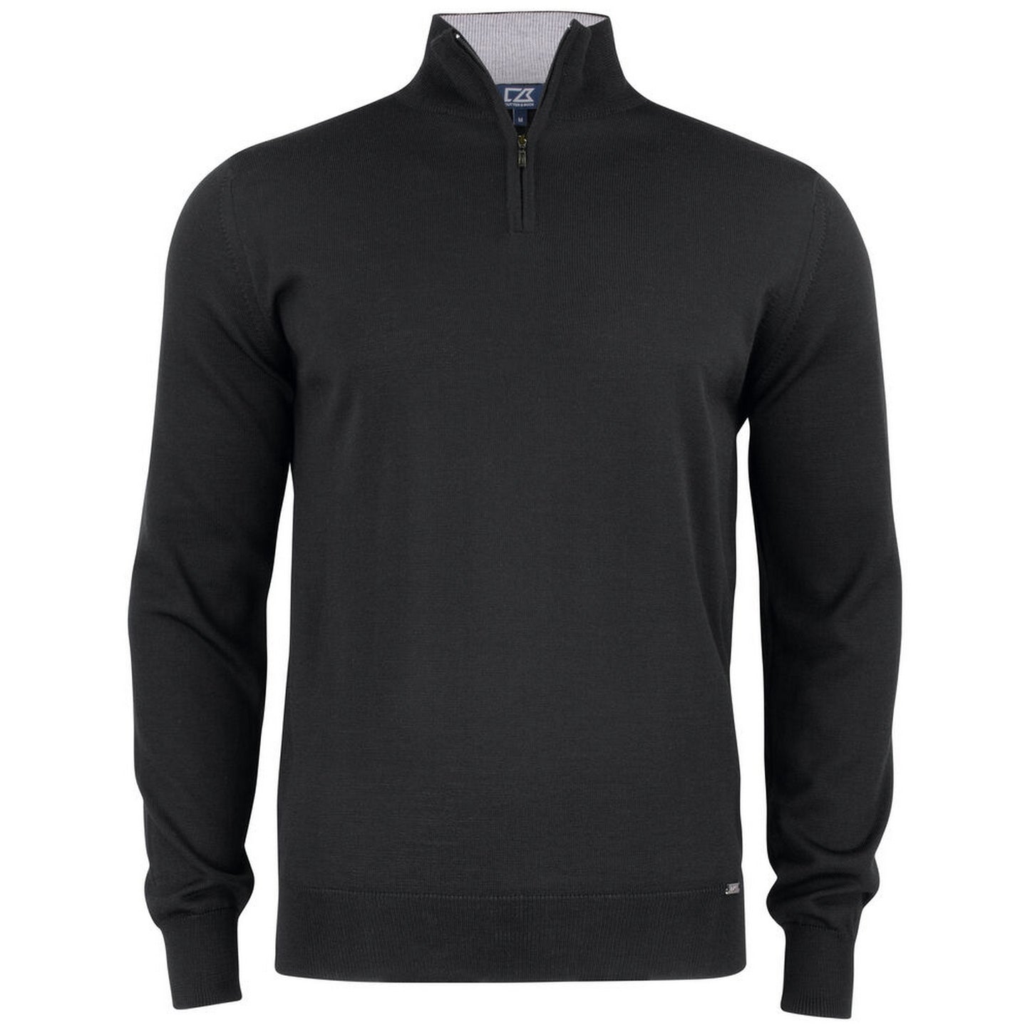Black - Front - Cutter & Buck Unisex Adult Everett Quarter Zip Sweatshirt
