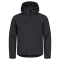 Black - Front - Clique Mens Classic Soft Shell Jacket