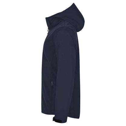 Navy Blue - Side - Clique Mens Classic Soft Shell Jacket