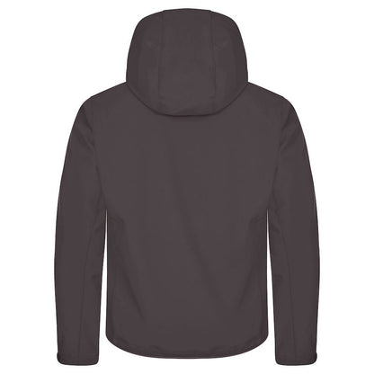Dark Grey - Back - Clique Mens Classic Soft Shell Jacket