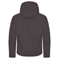 Dark Grey - Back - Clique Mens Classic Soft Shell Jacket