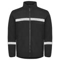 Black - Front - Projob Mens 7300 Fleece Jacket