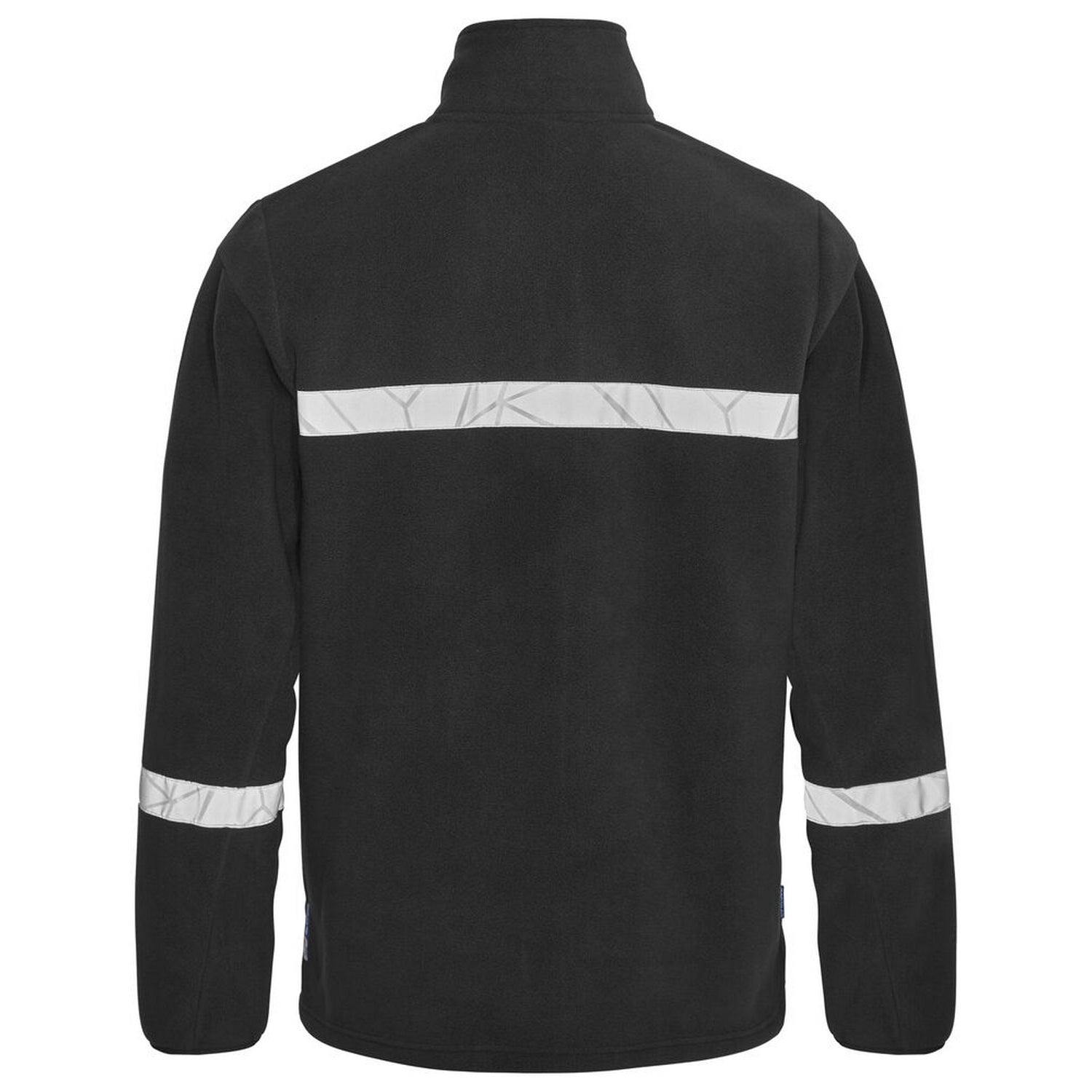 Black - Back - Projob Mens 7300 Fleece Jacket